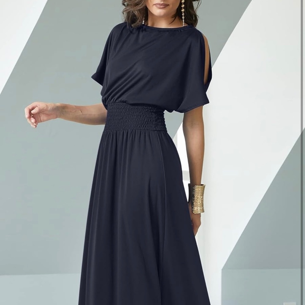 Navy Blue Formal Maxi